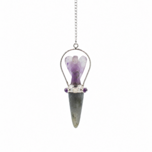 Veilwalker - Two Piece Angel Pendulum - Chakra Band - Labradorite & Amethyst