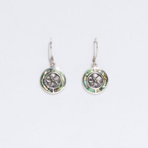Shell & Silver Earrings - Frangipani - Abalone