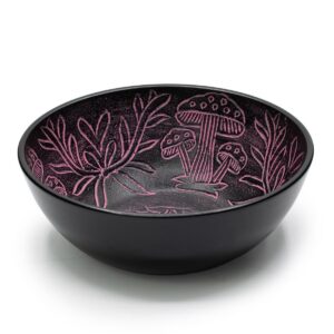 Aluminum Singing Bowl - Magic Mushroom - Pink (20cm)