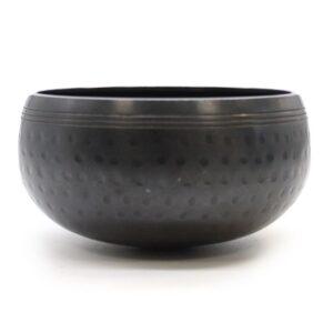 Small Black Beaten Bowl - 14cm