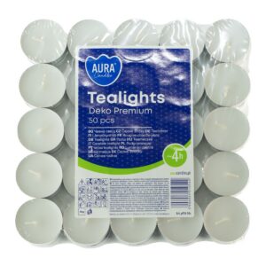 50x Unscented Tealight (4hr)