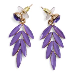 Lavender - Vintage Glass - Faries - Earrings