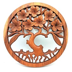 Tree of Life Frangipani Panel - 40cm